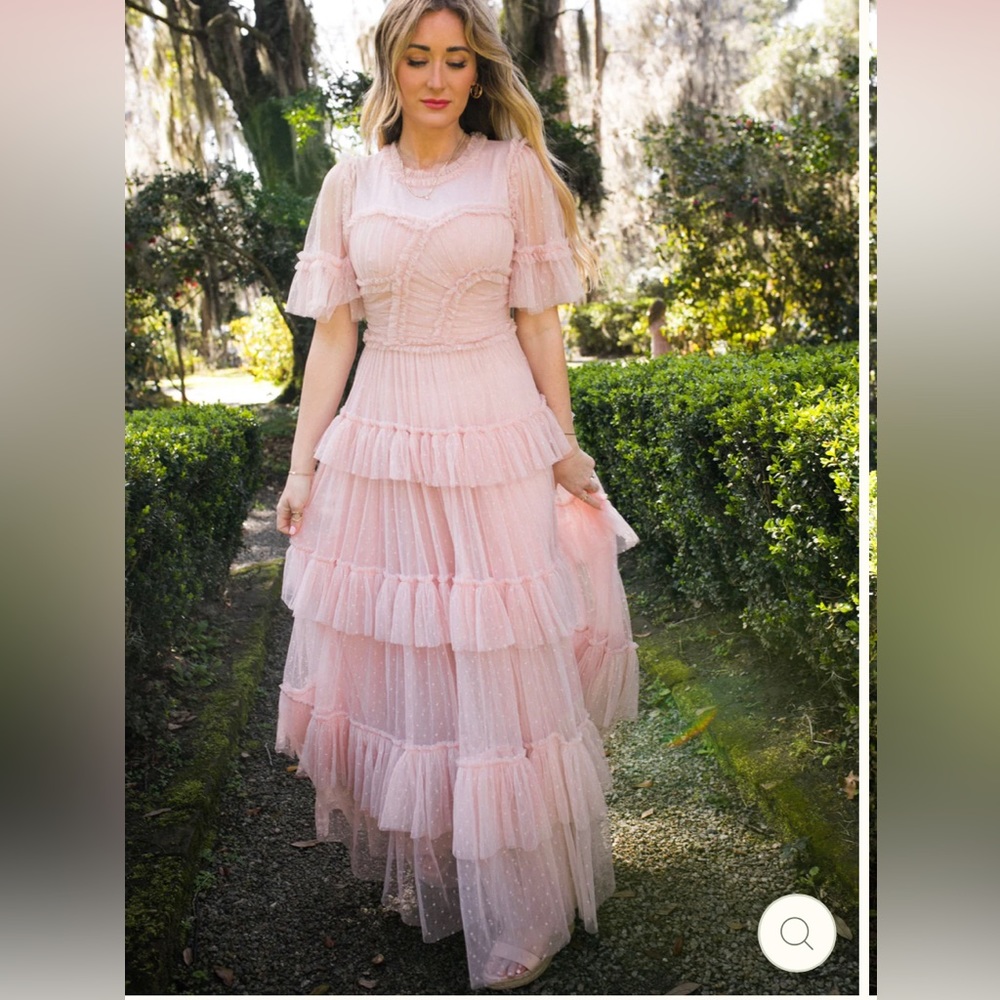 Ivy city Co Whimsical Dress in Blush × 1 XX Small